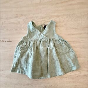 Kids Casual Green Dress